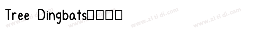 Tree Dingbats字体转换